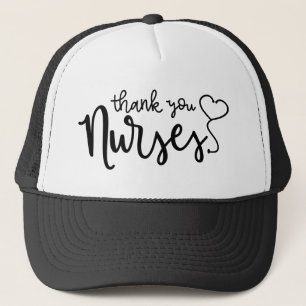 Casquette Infirmières Mercis Script soigné