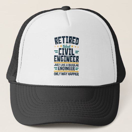 Casquette Ingénieur civil retraité Ingénieur retraité Retrai (Devant)