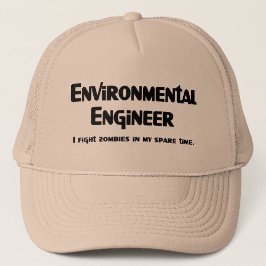 Casquette Ingénieur Environnemental Combattant Zombie (Devant)
