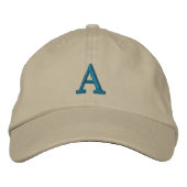 Casquette initial de monogramme personnalisable (Devant)