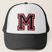 Casquette Initiale du monogramme "M" (Devant)