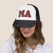Casquette Initiales du monogramme 'MA' (En situation)