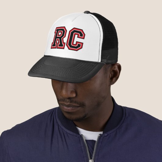 Casquette Initiales du monogramme "RC" (En situation)