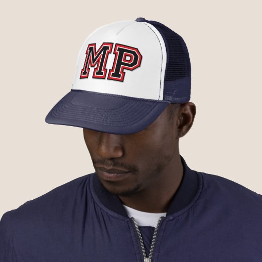 Casquette Initiales "MP" Monogramme (En situation)