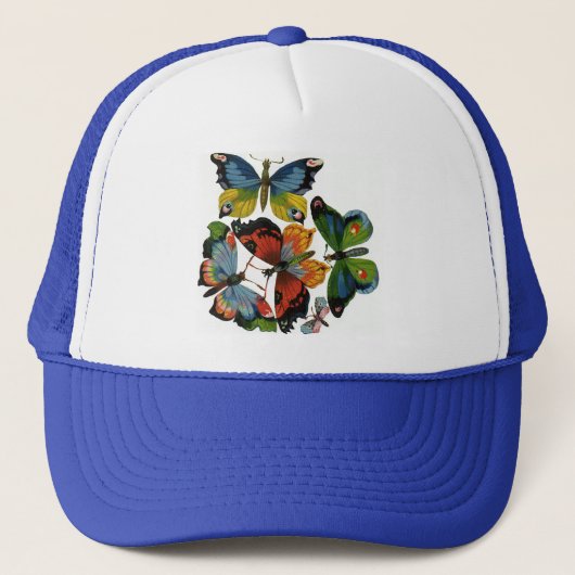 Casquette Insectes vintages ou des insectes, Belles papillon (Devant)