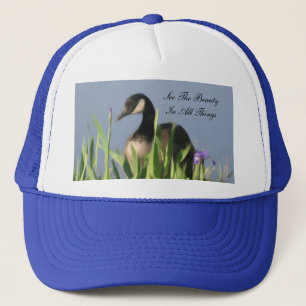 Casquette inspiré de beauté sauvage d'oie