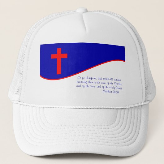 Casquette Inspiré du drapeau chrétien (Devant)