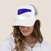Casquette Inspiré du drapeau chrétien (En situation)