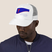 Casquette Inspiré du drapeau chrétien (En situation)