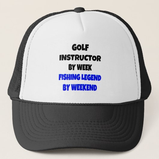 Casquette Instructeur de golf de légende de pêche (Devant)