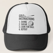 Casquette Instructions de golf (Devant)