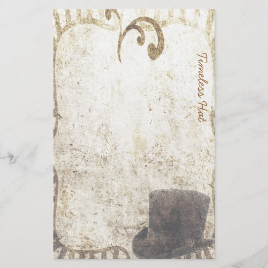 Casquette intemporel - papeterie de Steampunk (Devant)