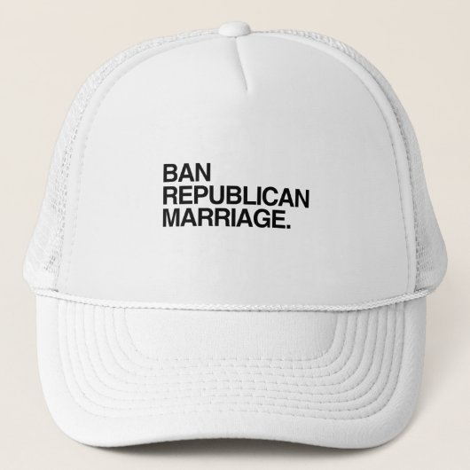 CASQUETTE INTERDIRE LE MARIAGE RÉPUBLICAIN (Devant)