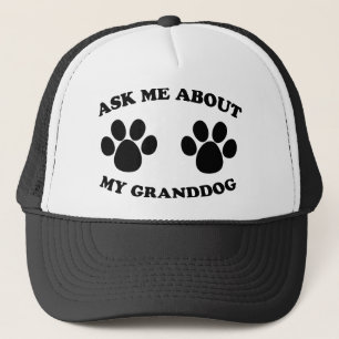 Casquette Interrogez-moi au sujet de mon Granddog