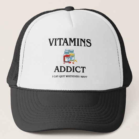 Casquette Intoxiqué de vitamines (Devant)