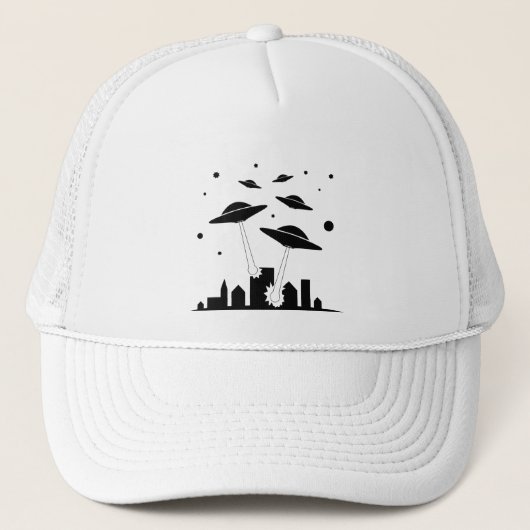 Casquette Invasion Alien (Devant)