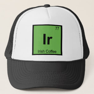 Casquette Ir - Symbole de table périodique de la chimie du c