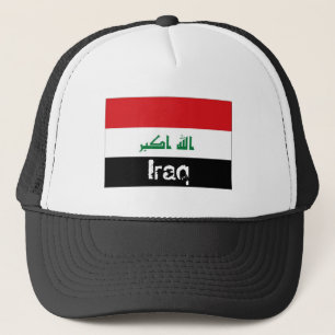 Casquette irakien de souvenir de drapeau de l'Irak