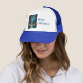 Casquette Iridescente Holiday Dream 🎄 brillant sapin de Noë (En situation)