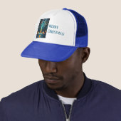 Casquette Iridescente Holiday Dream 🎄 brillant sapin de Noë (En situation)