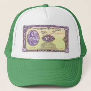 Casquette Irish 50 livres Billet pour chapeau de camion