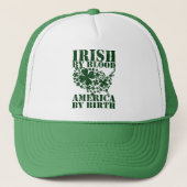 Casquette Irish By Blood American By Birth USA Clover Mosaic (Devant)