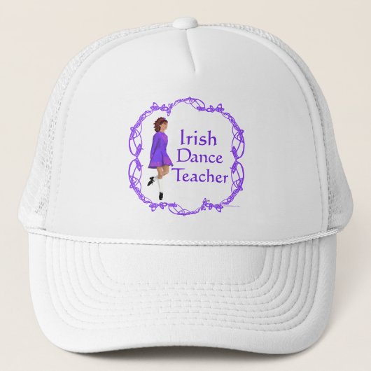 Casquette Irish Step Dance Teacher - Purple (Devant)