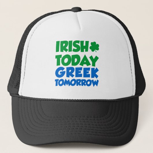 Casquette Irlande Aujourd'hui Grec Demain (Devant)