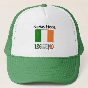 Casquette Irlande et Drapeau Irlandais Personnalisé 