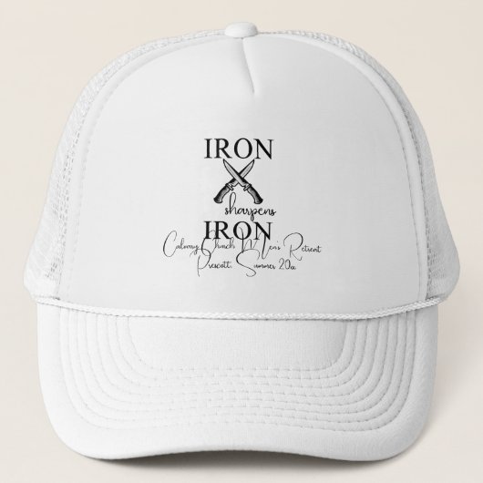 Casquette Iron aiguiseur Fer couteau chrétien (Devant)