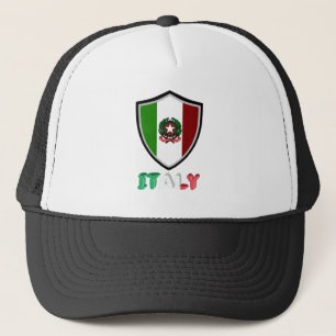 Casquette Italian flag-emblem trucker hat