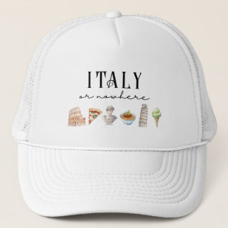 Casquette Italie Ou Nulle Part Italie Inspiré Voyage