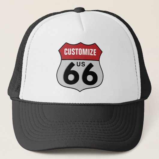 Casquette Itinéraire personnalisable 66 (Devant)