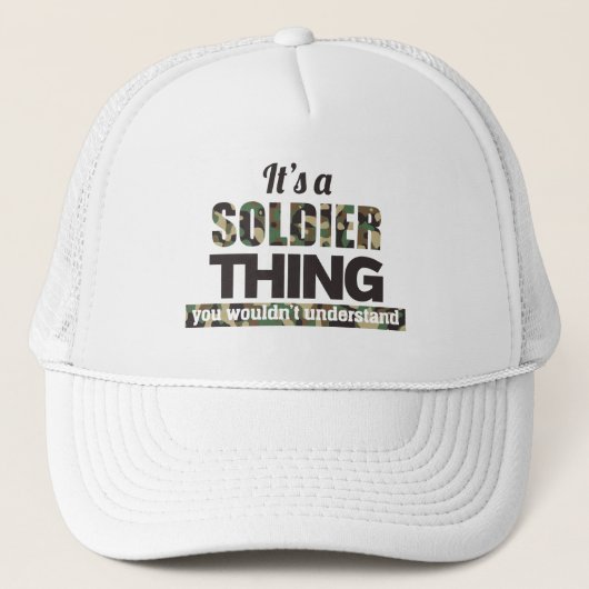 Casquette It's a Soldier thing you wouldn't understand (Devant)