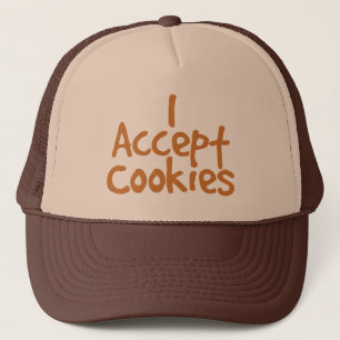 Casquette J'Accepte Cookies Trucker Chapeau