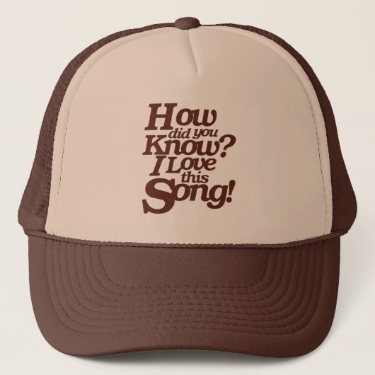 Casquette J'adore cette chanson (Devant)