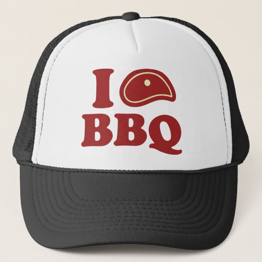 Casquette J'adore le barbecue (Devant)