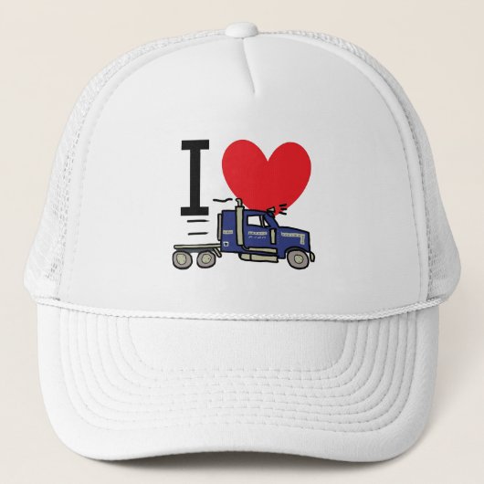 Casquette J'adore le camionnage (Devant)