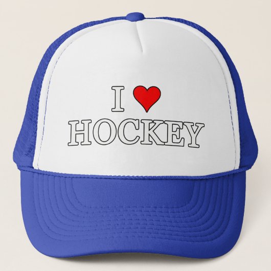 Casquette J'adore le hockey (Devant)