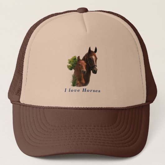 Casquette J'adore les chevaux (Devant)