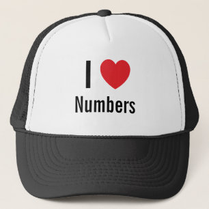 Casquette J'adore les chiffres