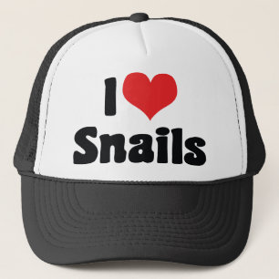 Casquette J'adore les escargots au cœur
