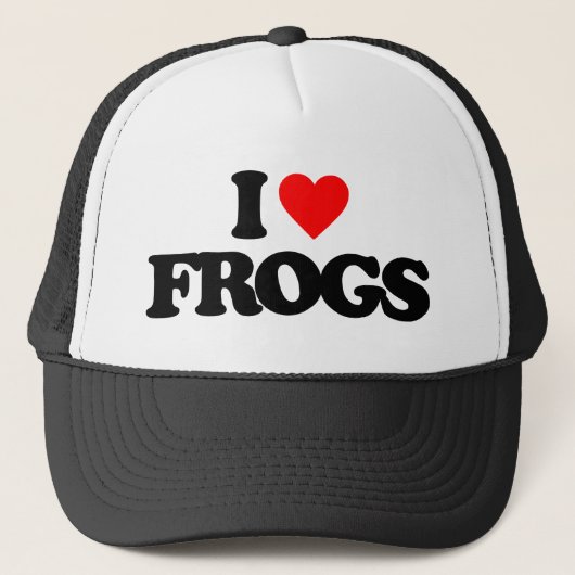 CASQUETTE J'ADORE LES FROGS (Devant)