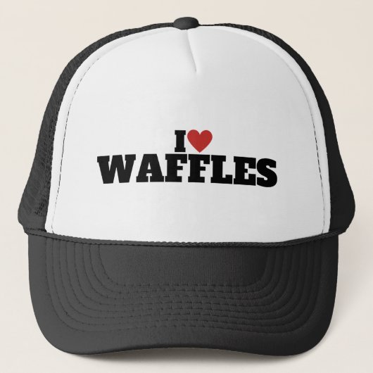 Casquette J'adore les gaufres (Devant)