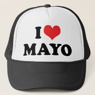 Casquette J'adore Mayo au Coeur - Amateur de Mayonnaise