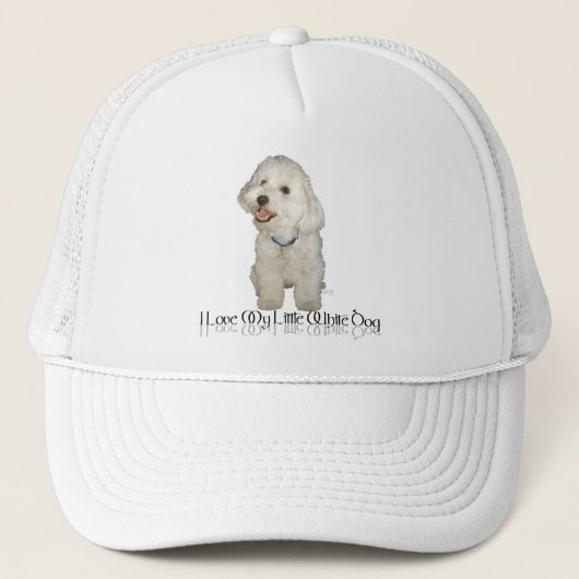Casquette J'adore mon petit chien blanc - Havanais (Devant)