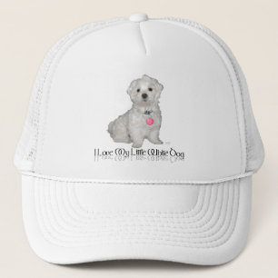 Casquette J'adore mon petit chien blanc - Maltese !