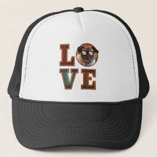 Casquette j'adore pug
