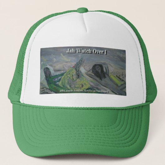 Casquette Jah veille sur moi (Devant)