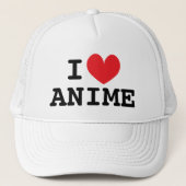 Casquette J'ai coeur anime Trucker Hat pour les amateurs de  (Devant)